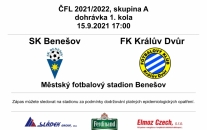 SK Benešov - FK Králův Dvůr / dohrávka 1. kola